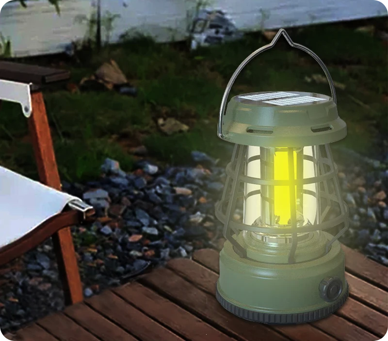 Lampio a Energia Solar com USB, perfeito para camping pesca e aventuras