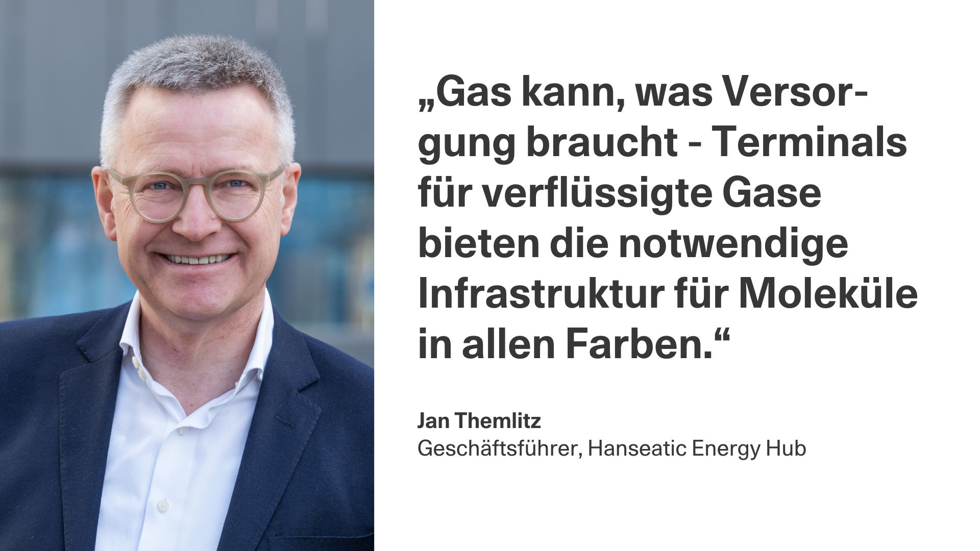Jan Themlitz, Geschäftsführer Hanseatic Energy Hub