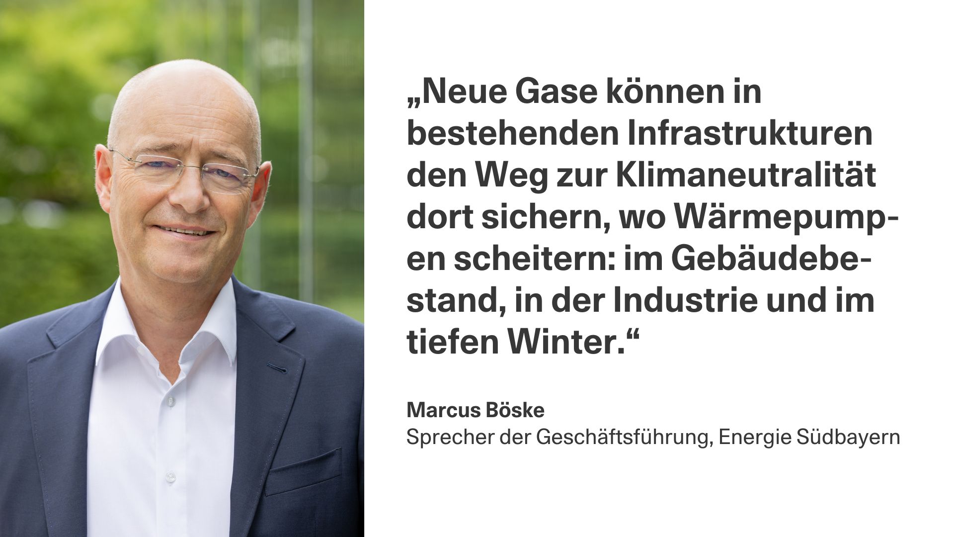 Gas kann Zitat von Marcus B&ouml;ske, Energie S&uuml;dbayern