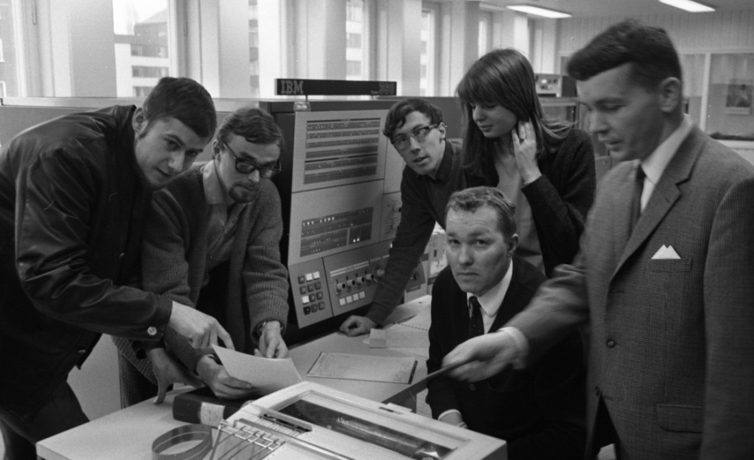 Computer course business high school, 16 March 1967