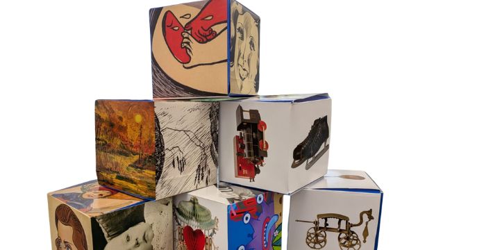Image of story dice stacked on top of each other