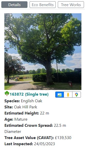 Barnet's tree database