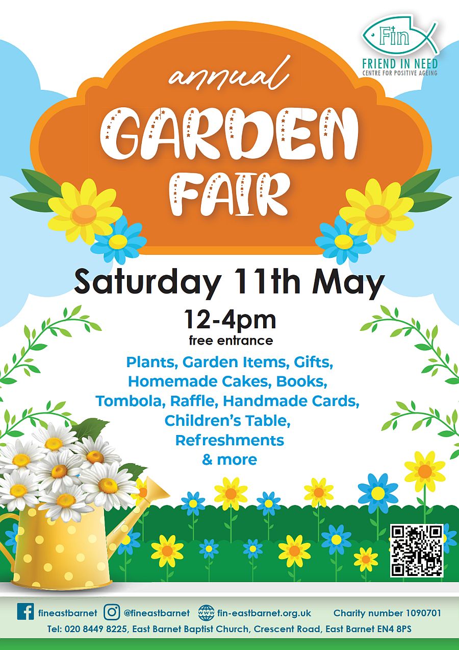 FIN garden fair poster