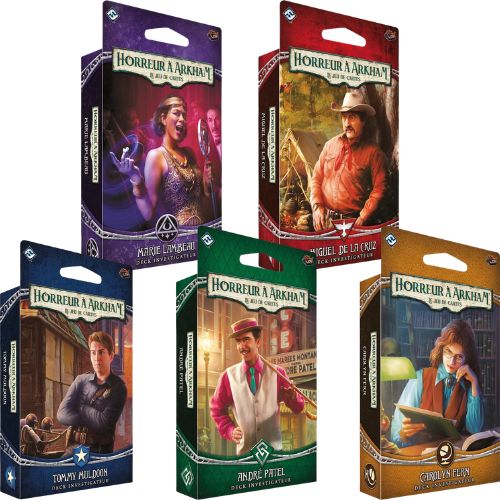 Horreur à Arkham JCE - 5 Decks d'Investigateurs