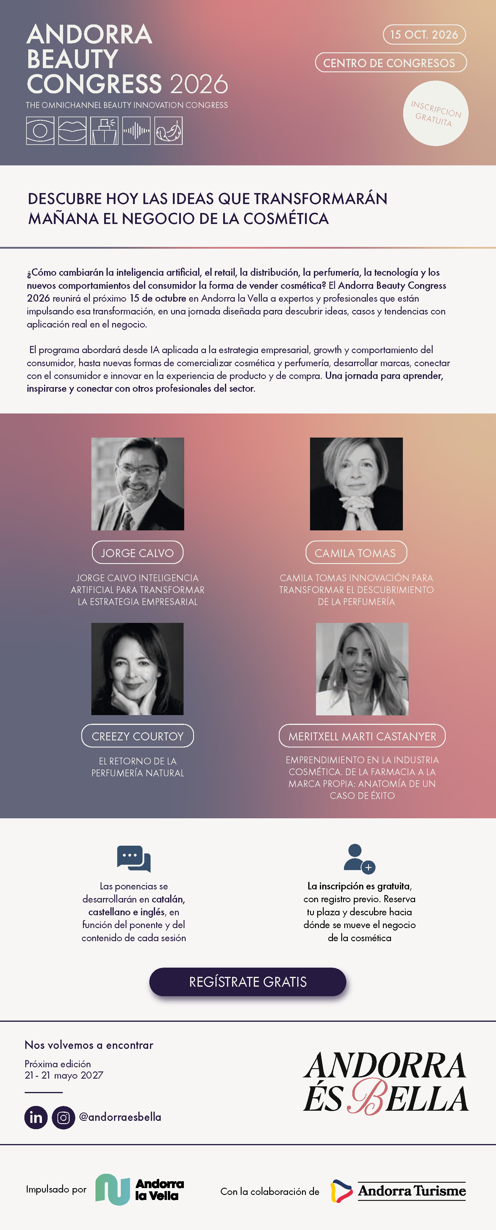 Congreso ANDORRA ES BELLA - Información en la imagen adjunta