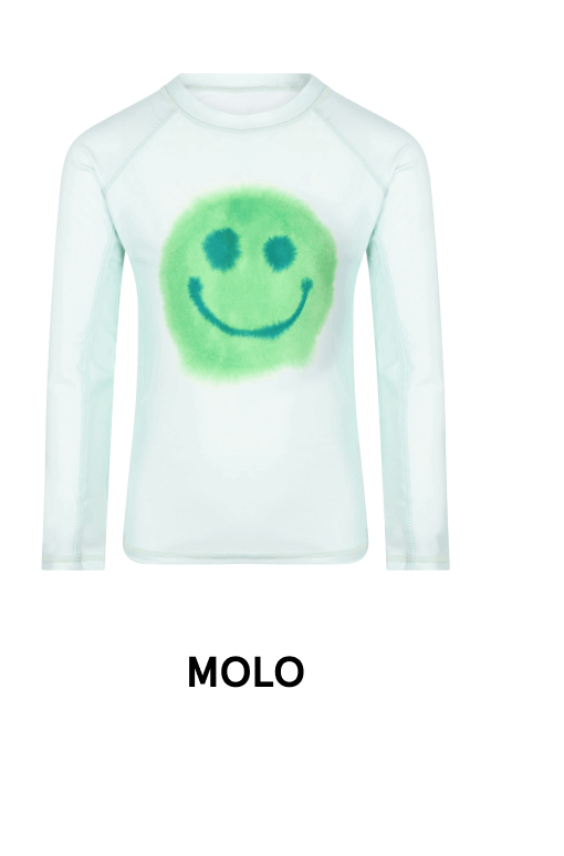 green-smiley-face-print-long-sleeved-uv-swim-top-in-mint-green