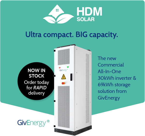 The new Commercial All-In-One 30kWh inverter & 69kWh storage solution from GivEnergy