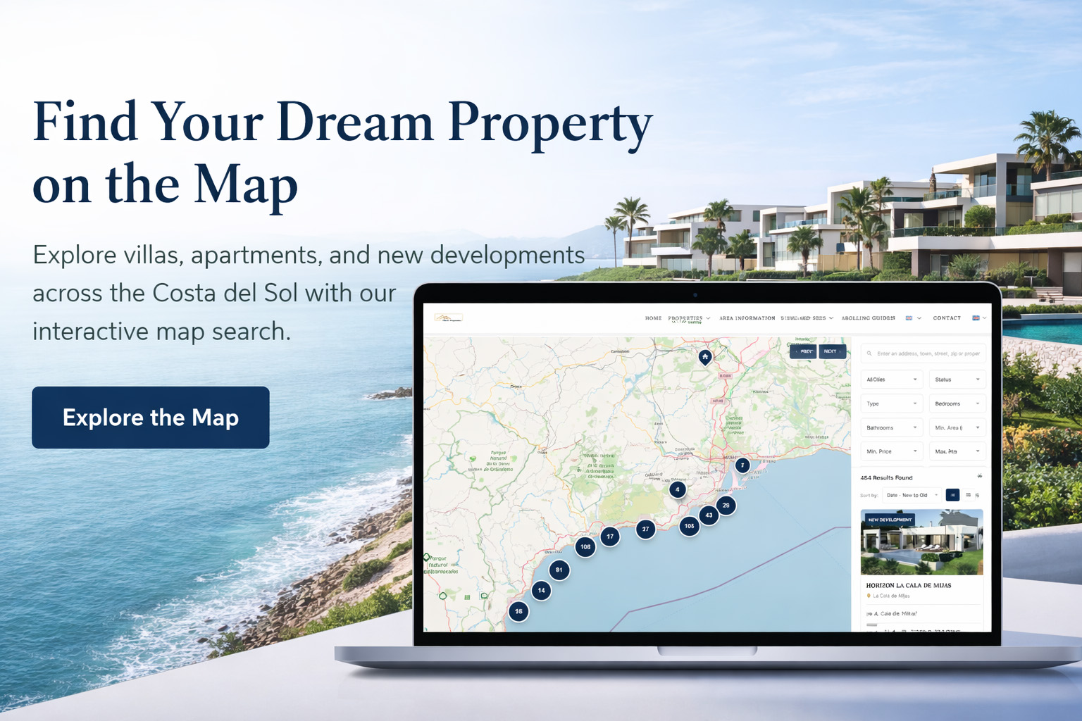 Looking for a new development - try our maps search