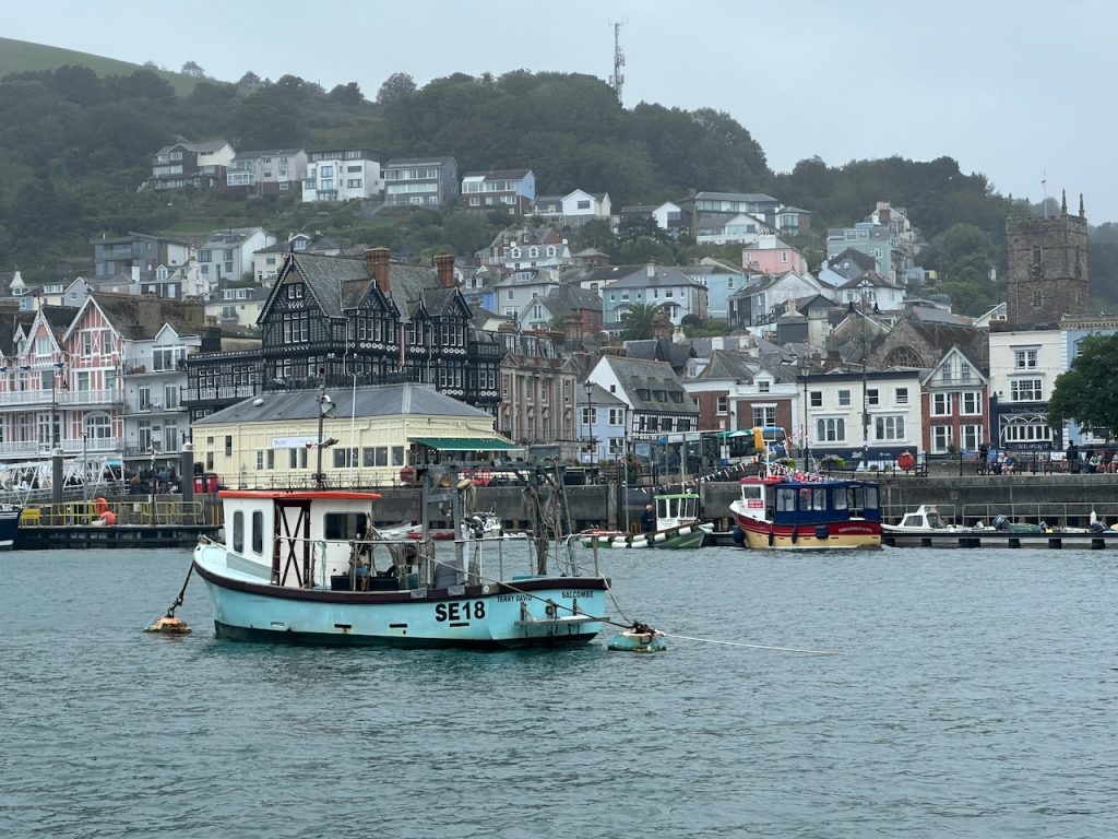 Dartmouth seen from the River Dart