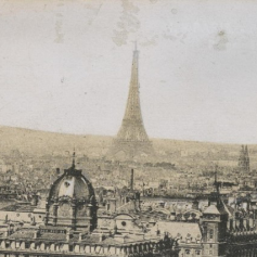 A vintage photo of Paris