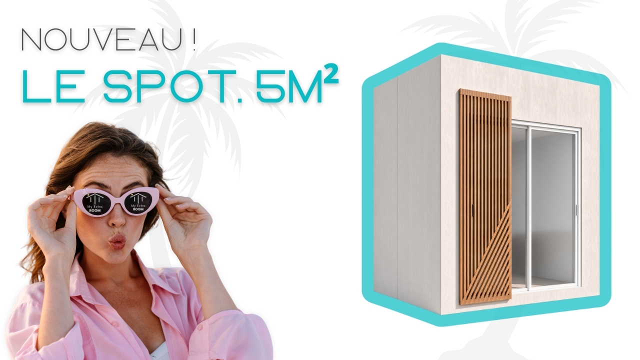 Le SPOT 5 m² installé dans un jardin