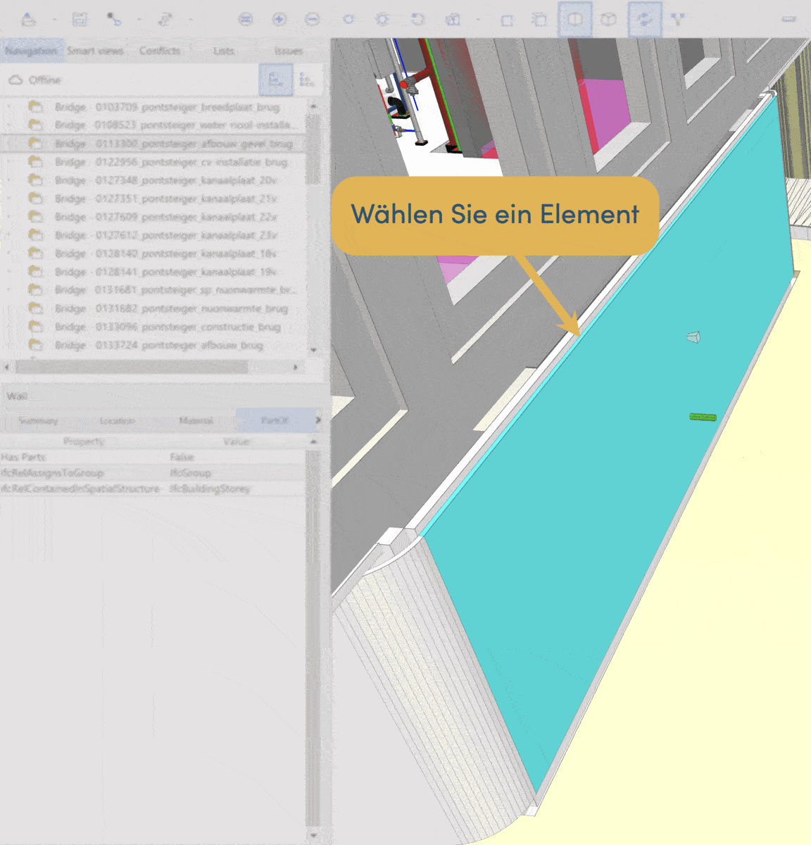 BIMcollab Zoom PartOf tab