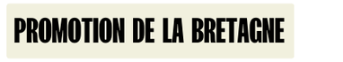 Promotion de la Bretagne