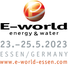 Logo der E-world 2023