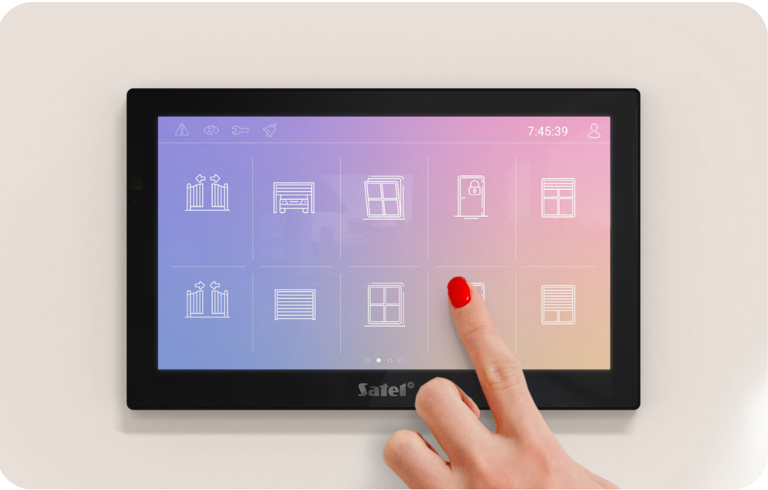 Schermata della tastiera touchscreen TSH210