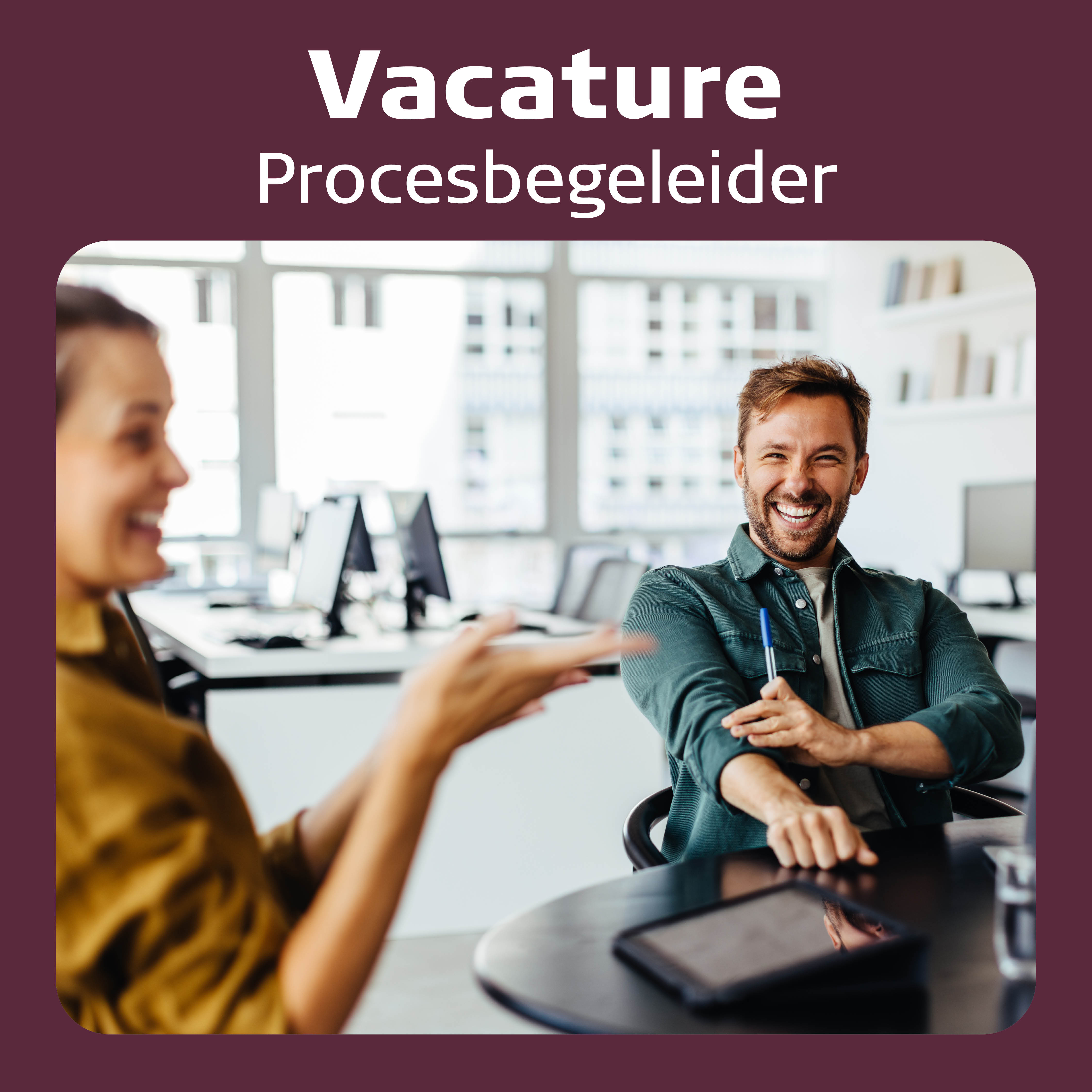 Vacature bij Sensoa: procesbegeleider