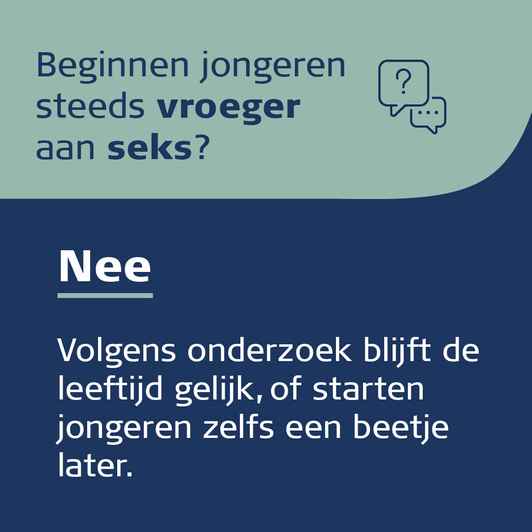 Vlaamse jongeren en hun eerste keer
